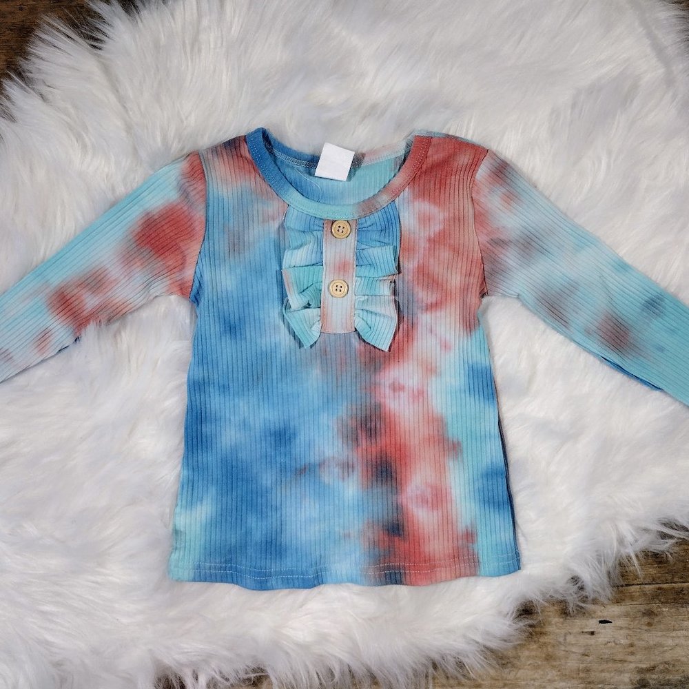 NWOT 12M Long Sleeve TieDye Ribbed Shirt